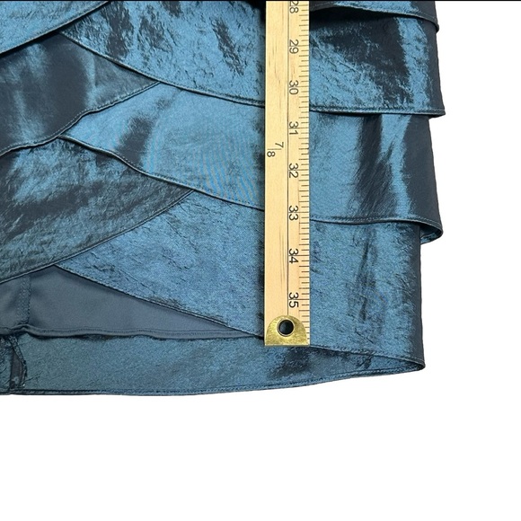 Dressbarn Blue Formal Sleeveless Tiered Dress Size 8 - Picture 6 of 8